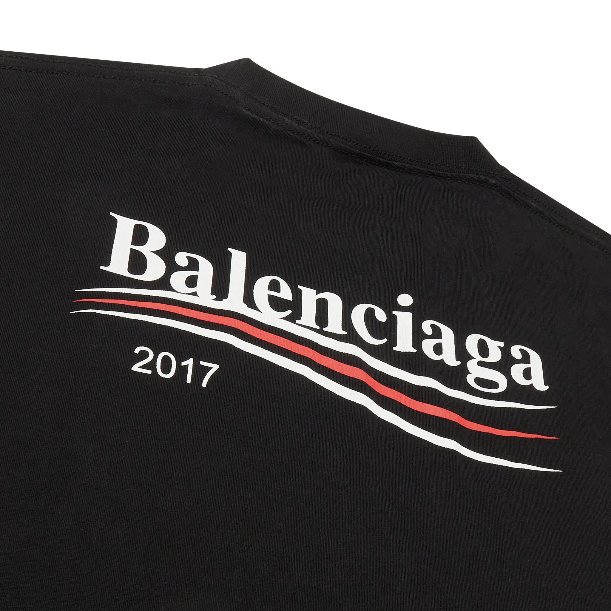 Preloved - Balenciaga Political Wave Campaign 2017 Black T-Shirt